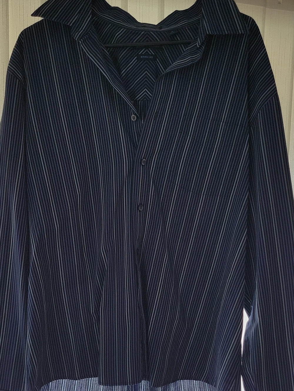 Van Heusen Navy Pinstripe Button-Down Shirt